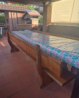 tavolo esterno legno naturale c