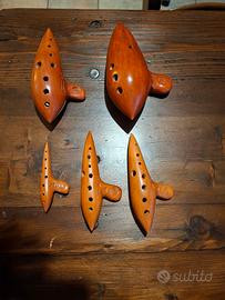Lotto 5 Ocarine in Terracotta Arrigo Mignani 