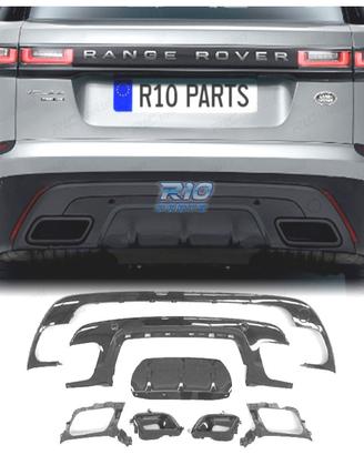 DIFFUSORE RANGE ROVER VELAR 17- LOOK R DYNAMIC NER