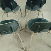 set di  sedie vintage in ferro