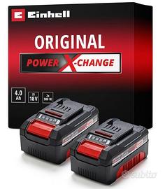 Einhell Original 2 x PXC Batteries 18 V - 4.0 Ah