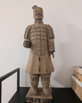 statua guerriero terracotta