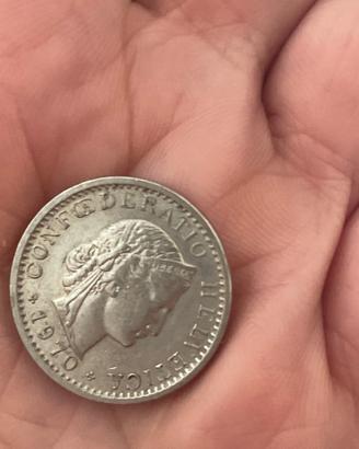 Moneta svizzera 20 Rappen 1970