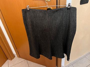 Gonna invernale taglia 54 - marrone scuro spigato