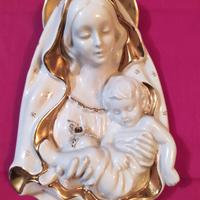 ceramica artistica Madonna con bambino