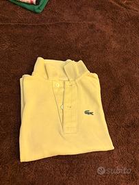 Polo Lacoste gialla 3-4 anni
