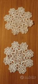 2 centrini ricamati vintage della nonna 
