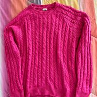 Maglione donna trecce fucsia Scout