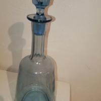 bottiglia  in murano blu