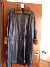 cappotto vera pelle vintage 