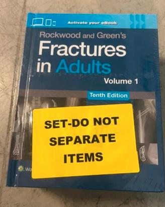 Rockwood and Green's Fractures in Adults NUOVI