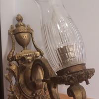 Applique antica originale Francia '800 ottone bron