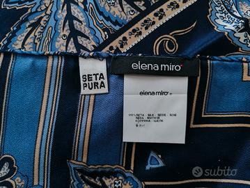 Foulard Elena Miro 100% seta cm. 85 x 85