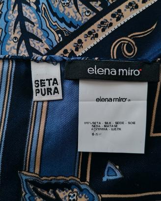 Foulard Elena Miro 100% seta cm. 85 x 85