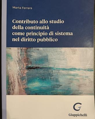 Libro "Contributo allo studio della continuità"