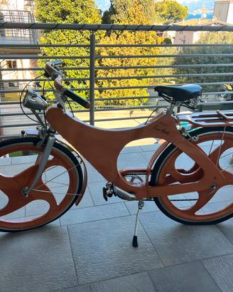 Bicicletta da collezione Tino Sana in legno