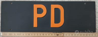 Targa PD originale anni 80'