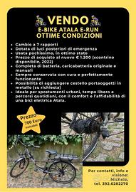 ATALA E RUN ( E BIKE )