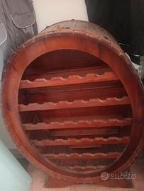 Porta bottiglie in legno