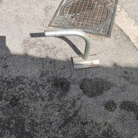 Staffa acciaio angolo 90 gradi per antenna 