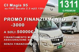 CAMPER CI DUCATO MANSARDATO 6 POSTI DINETTE GARAGE