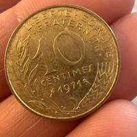 Moneta 10 Centimes 1971 - Repubblica Francese