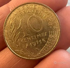 Moneta 10 Centimes 1971 - Repubblica Francese