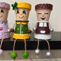 Vasetti di terracotta dipinti