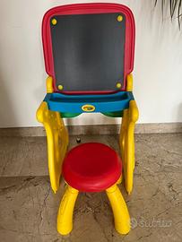 Lavagna Scrivania Crayola 2 in 1 con sgabello