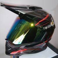casco integrale cross/quad visiera colorata 