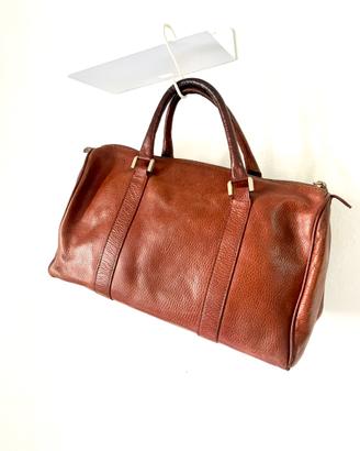 Borsa Bauletto in cuoio colore marrone chiaro