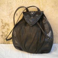 Borsa donna vintage tracolla pelle e camoscio nera