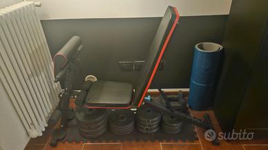 Set Palestra Completo - Panca + 55 kg Pesi