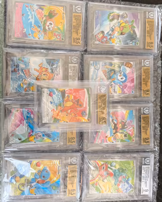 Pokemon 1 Partner illustration Complete Set BGS