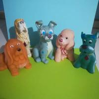 Pupazzi di gomma vintage "Lilli e il vagabondo" -