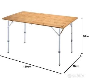 Tavolo campeggio salvaspazio giardino picnic
