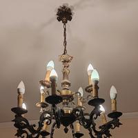 Lampadario Antico impero stile Hollywood Regency