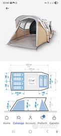 Tenda gonfiabile quechua 6.1