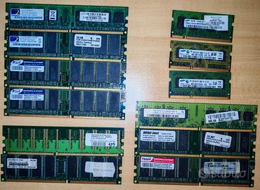 Banchi RAM DDR DDR2 DDR3 SO-DIMM Desktop Notebook