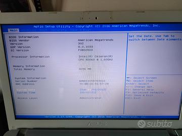 Notebook Asus F540S guasto