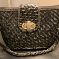 Borsa vintage in paglia midollino Made in Italy