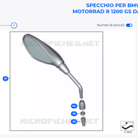 Specchio Sinistro BMW cod: 51168567447 NUOVO