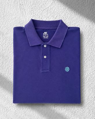 Polo Nike Vintage Viola con Pinwheel Logo