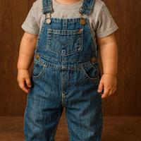 Salopette bimbo/bimba in denim - Taglia 6 mesi