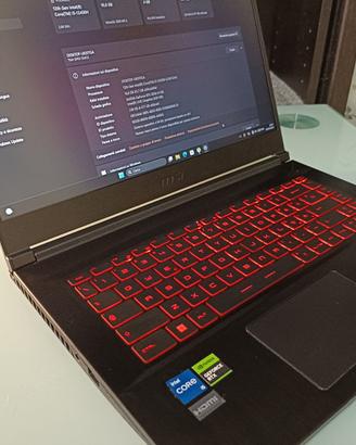 MSI THIN GAMING GF63 RAM 16GB SSD M2 512GB