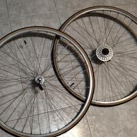  ruote da corsa vintage  e leve cambio 