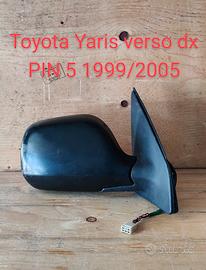 specchio porta dx Toyota Yaris verso 99/05