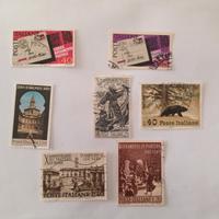 7 francobolli del 1967