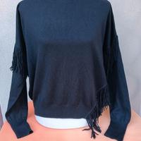 Maglia PENNYBLACK Nera con Frange - Medium 
