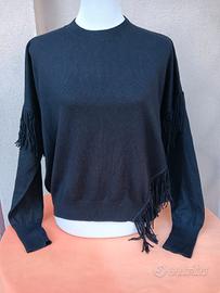 Maglia PENNYBLACK Nera con Frange - Medium 